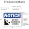 Signmission Do Not Climb On Rocks Sign With Symbol, 7 in W x Rectangle, Vinyl Decal OS-2PACK-NS-D-57-L-11105 - alternate 4